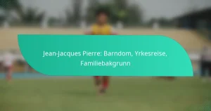 Jean-Jacques Pierre: Barndom, Yrkesreise, Familiebakgrunn