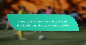 Jean-Jacques Pierre: Vunnet mesterskap, Individuelle utmerkelser, Karrierestatistikk